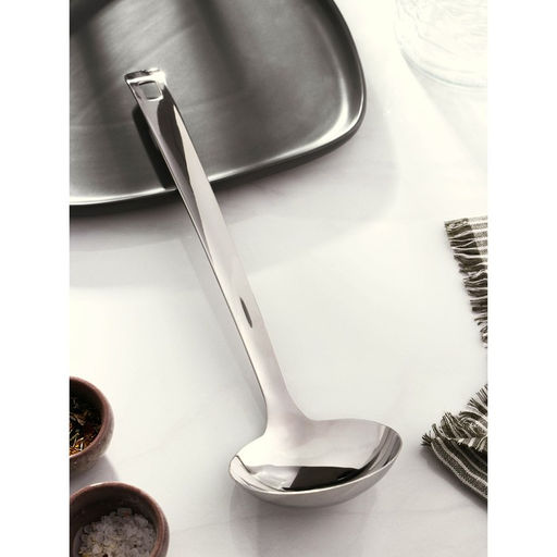 Ложка разливательная из нержавеющей стали Доляна Everyday, 85 мл, 35,59,5 см, толщина 3 мм, цвет серебряный фото 2