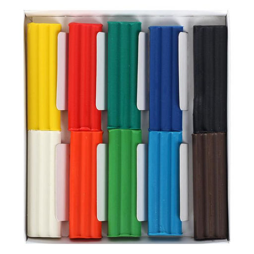 Пластилин мягкий (восковой) Calligrata, 10 цветов, 150 г  фото 5