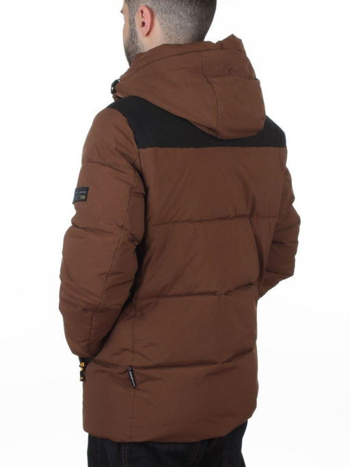 D6263 BROWN Куртка мужская зимняя (200 гр. холлофайбер)