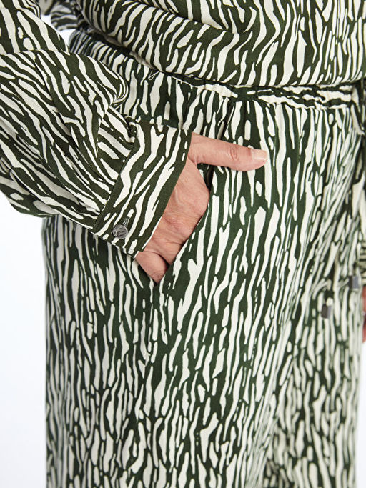 Beli Lastikli Desenli Kad?n Pantolon