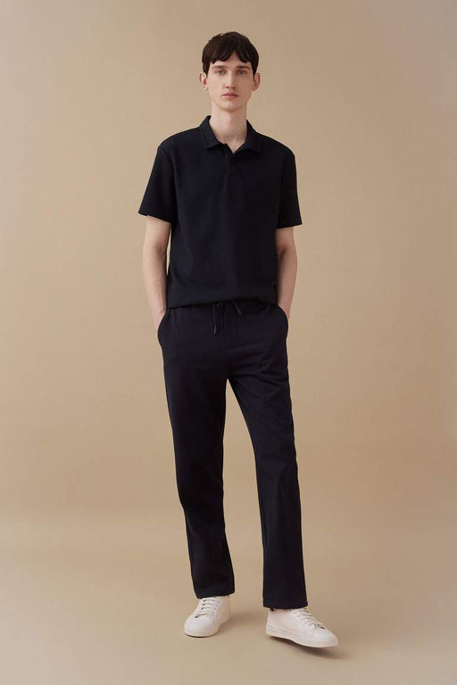 New Regular Fit Basic Duz K?sa Kollu Polo Tisort - Defacto фото 5