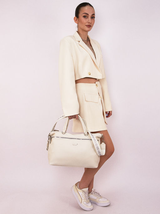 LACCOMA сумка Моника-Л815-белый эко кожа хлопок  фото 3