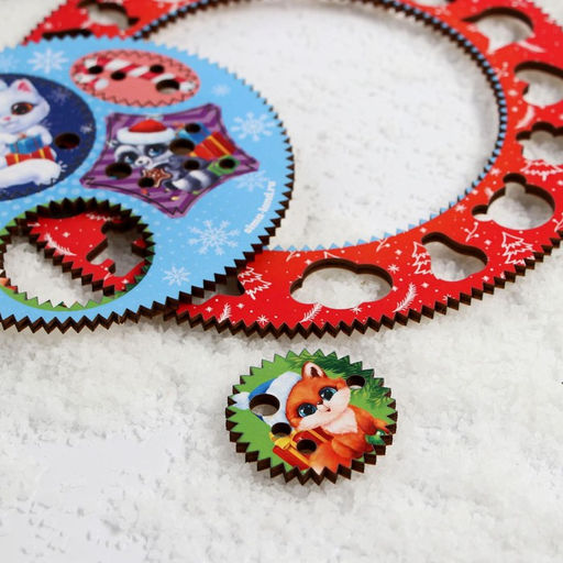 Трафарет спирограф Зверята - Лесная мастерская фото 3