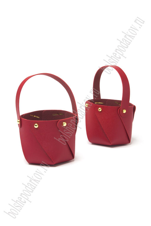 Сумочка 12*12*16 см (2 шт) SF-8042, бордовый - Больше подарков фото 3