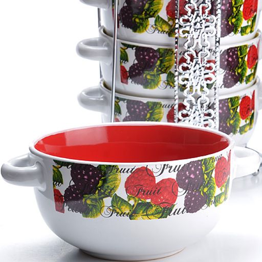 27310 Набор супниц 5пр 540мл на подставке LR (х6)