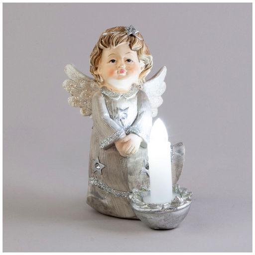СТАТУЭТКА АНГЕЛС LED-ПОДСВЕТКОЙ 8,5Х9Х13,5 СМ - Lefard фото 4