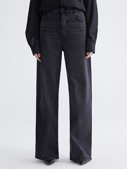 Wideleg Kad?n Jean Pantolon