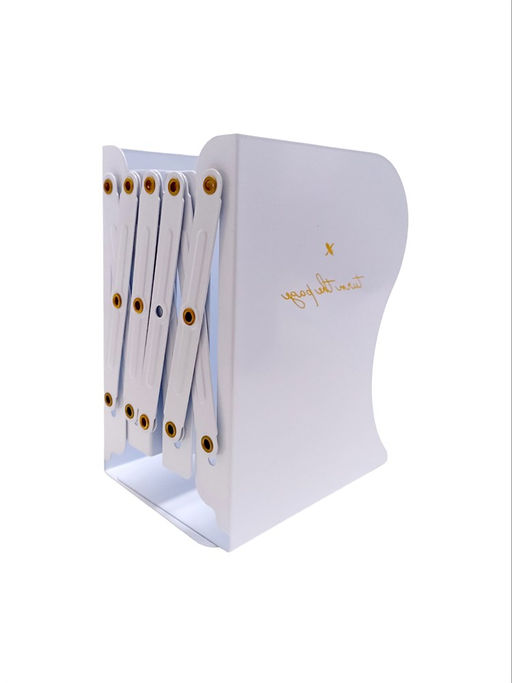 Подставка для книг "Booklover total white" (LXBHBL-TW, 238268, "Lorex") 3 отд., раздвижная