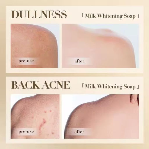 SADOER Отбеливающее мыло для лица и тела с молочным протеином Organic Pure Milk, 100г фото 2