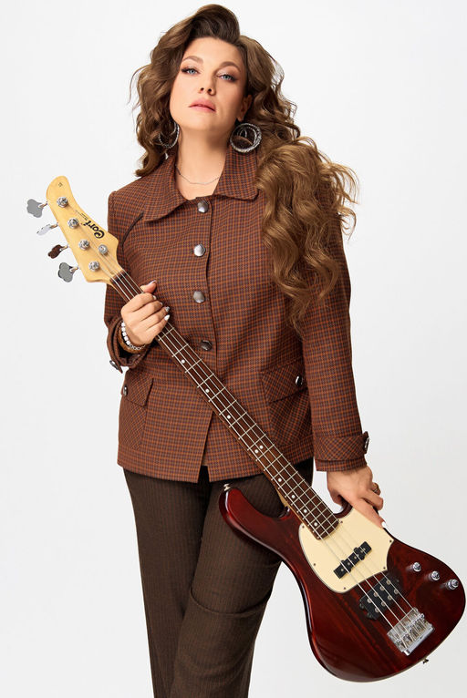 Жакет FITA 20753 терракот + коричневый  фото 3