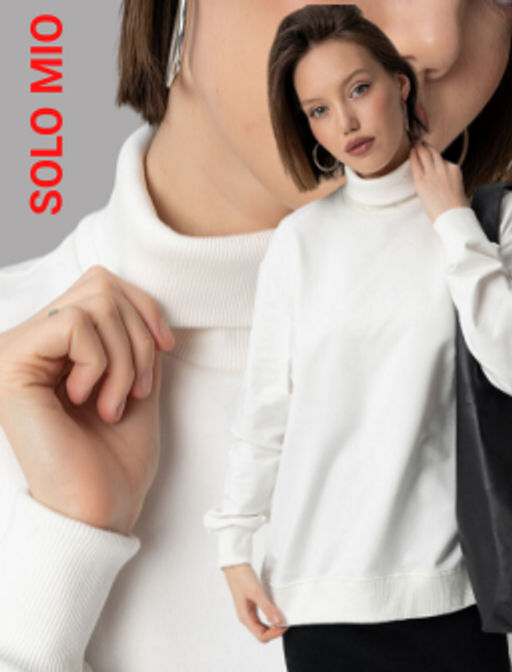 Джемпер из мягкого хлопкового футера - Solo mio фото 21
