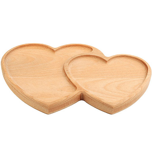 40396772 Менажница сердце 33*22 бук (х5)