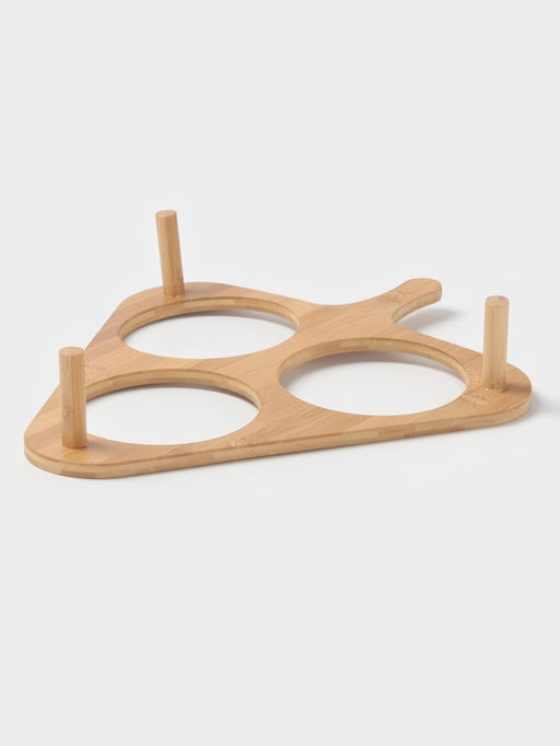 Салатники «Ронда», 350 мл, 37.5×32.5×7 см, на подставке, набор 3 шт., стекло, прозрачный