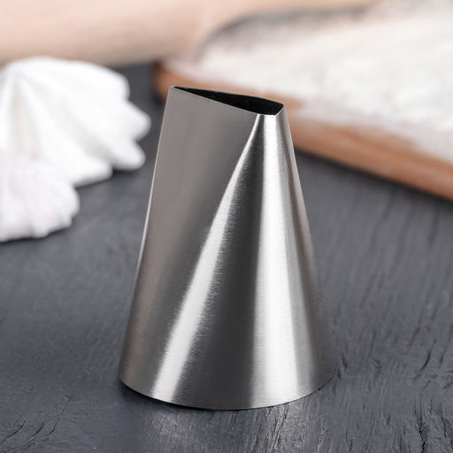 Цена за 4 шт. Насадка кондитерская KONFINETTA Роза, d=5 см, выход 3,5 см, нержавеющая сталь  фото 2