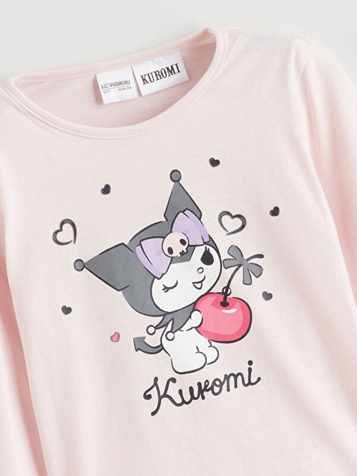 Kuromi Bask?l? K?z ?ocuk Pijama Tak?m?