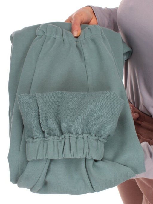 MC905-1 MENTHOL Брюки спортивные женские (100% хлопок) - Фабричный китай фото 8