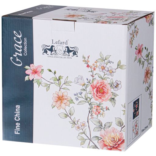 ТОРТОВНИЦА НА НОЖКЕ LEFARD GRACE 25*14 СМ СИНЯЯ  фото 2