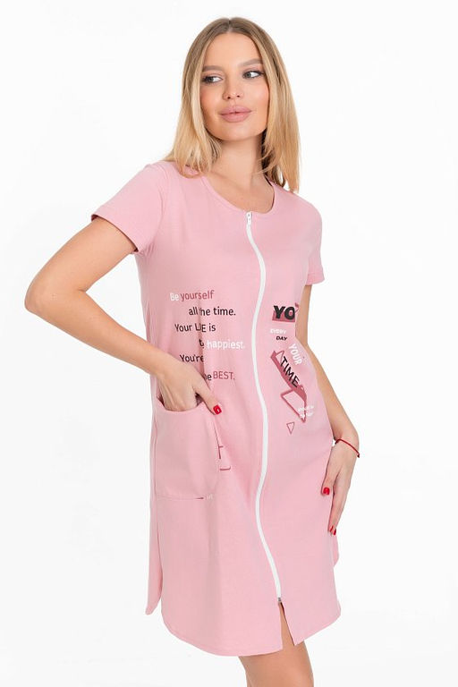 Халат М324066Пв розовый