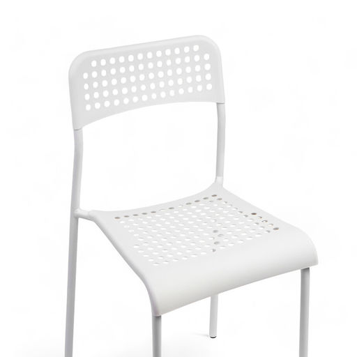 Стул сетчатый, с перфорацией, 380×400×900 мм, белый