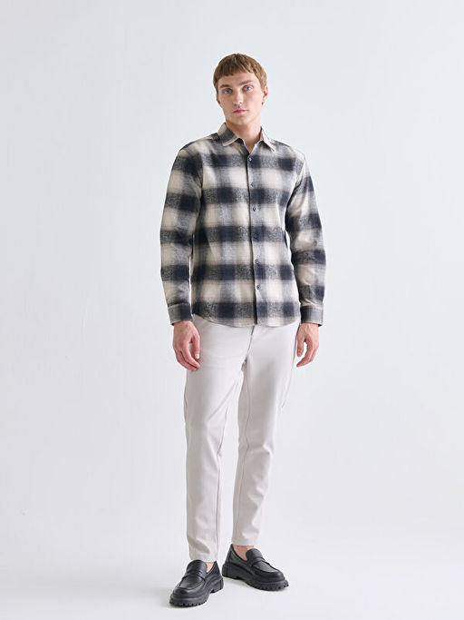 Regular Fit Uzun Kollu Ekose Erkek Oduncu G?mlek