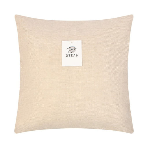 Наволочка декоративная Этель рогожка 45*45 см молочный 100% п/э  фото 8