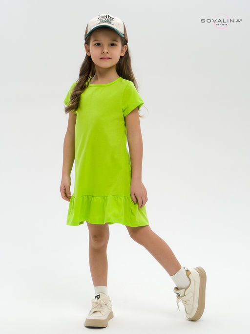 Платье Алиса салатовая - Sovalina фото 5