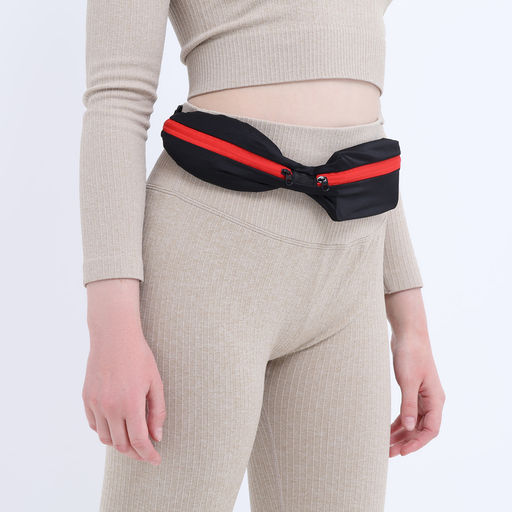 Поясная сумка для бега на молнии, цвет чёрный/красный - Simaland фото 3
