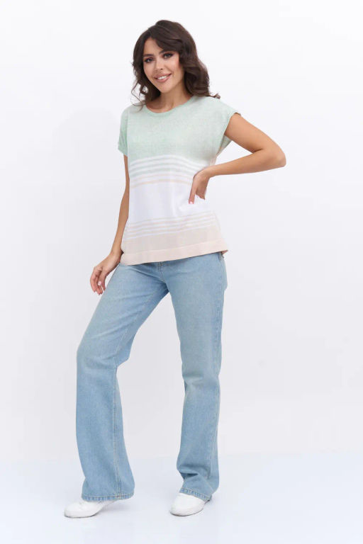 БЕЛАРУСЬ Джемпер Д 3289/бежево-мятный