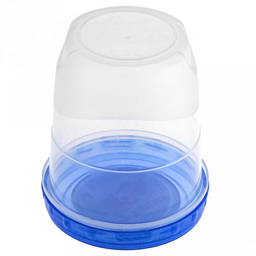 Контейнер для продуктов пластмассовый VintLock 0,6л, д10см, h12см, винтовая крышка (Россия) - Домашняя мода фото 4