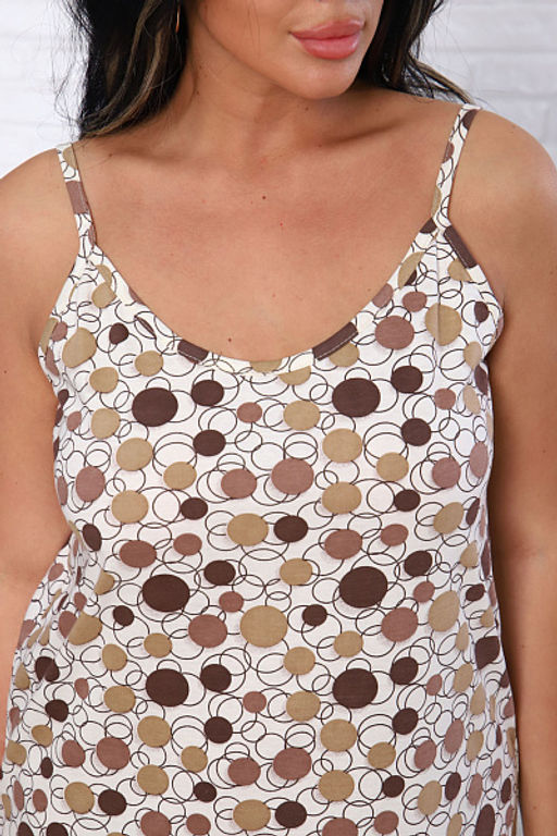 Сорочка на бретелях, кофе (934-1) - Плиона фото 14