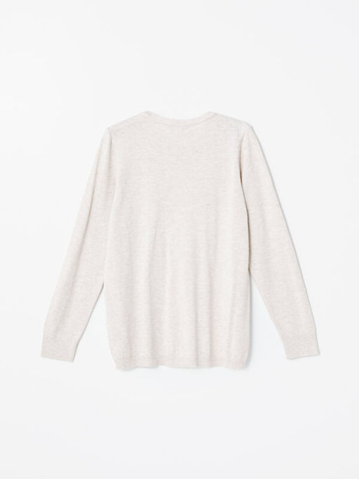 Bisiklet Yaka Kendinden Desenli Uzun Kollu Kad?n Triko Kazak - Waikiki фото 2