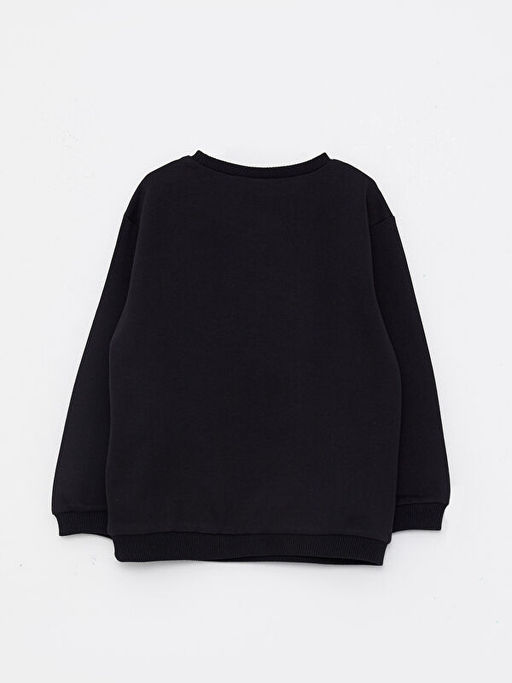 Bisiklet Yaka Uzun Kollu Bask?l? K?z Bebek Sweatshirt - Waikiki фото 2