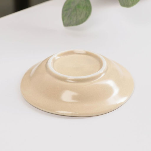 Соусник керамический «Крем», 8,7×1,6 см, цвет бежевый