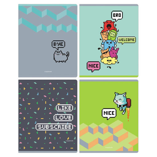 Тетрадь 48л. BG "Pixel" линия (Т5ск48 11886) обложка-мелованный картон, эконом