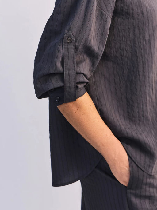 Блуза оверсайз из вискозы с длинным рукавом ZR2605012013-39 / Zarina  фото 3