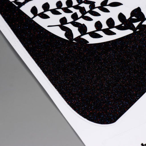 Наклейка интерьерная чёрная «Девушка в вечернем платье», блёстки, 50×70 см