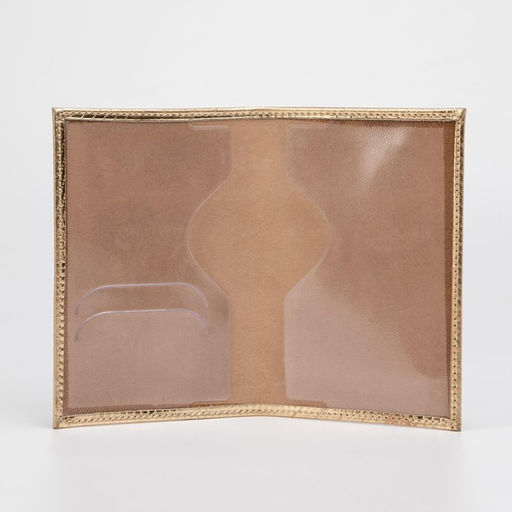 Обложка для паспорта, цвет золотой - Simaland фото 3