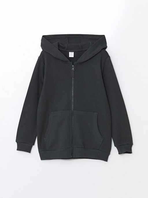 Kap??onlu Bask?l? Erkek Bebek H?rka ve Pantolon 2li Tak?m