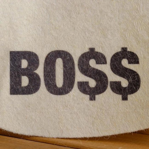 Цена за 2 шт. Шапка для бани с принтом "BOSS", белая