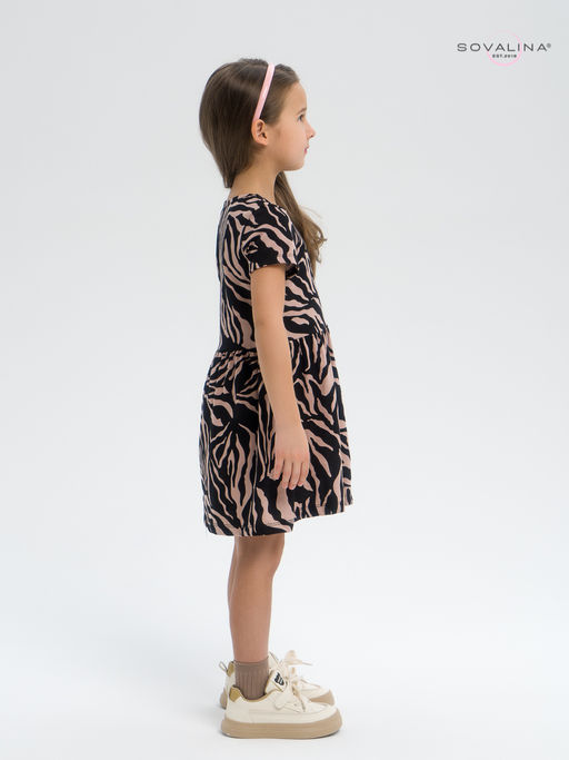 Платье Лето зебра какао - Sovalina фото 9