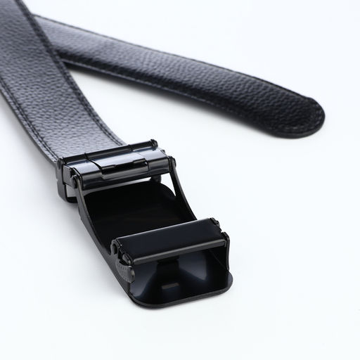 Ремень мужской, регулируемая длина, 120×3.5 см, пряжка автомат, чёрный