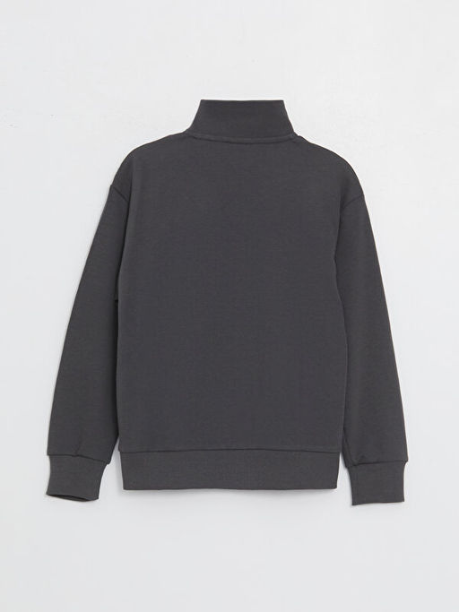 Rahat Kal?p Dik Yaka Bask?l? Erkek ?ocuk Sweatshirt - Waikiki фото 3