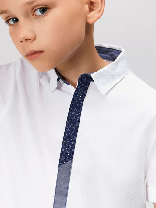 ACOOLA / Сорочка верхняя детская для мальчиков Poethy1 белый  фото 8