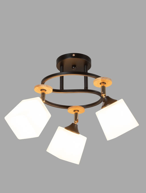 Люстра XA1634B/3, 3×60 Вт, E27, чёрная