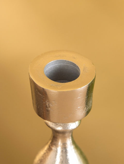 Подсвечник «Ферзь», 13 см, алюминий, серебро