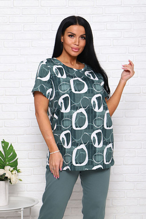 Костюм с бриджами (00983, зеленый) - Плиона фото 11