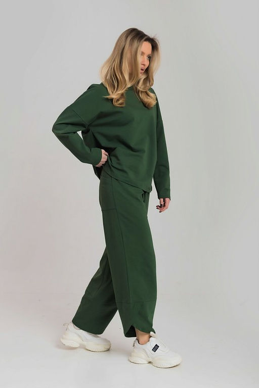 Костюм толстовка и брюки М326010х хаки - Елена фото 4