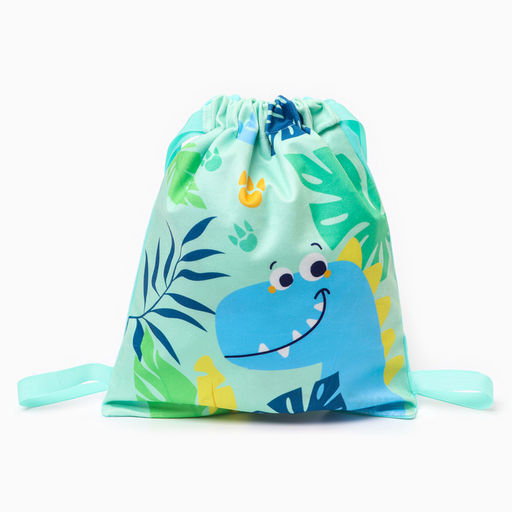 Сумка детская «Дино», 35×30 см, бирюзовая