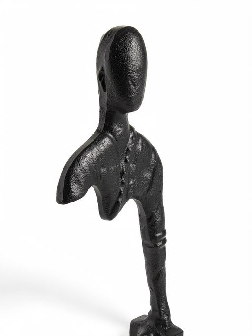 Сувенир "Опустошение" алюминий, мрамор 15,5х10,5х41,5 см