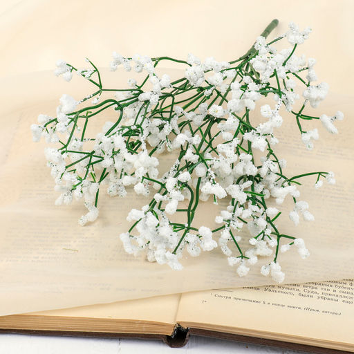 Цена за 2 шт. Букет искусственный Гипсофила снежная, h=33 см, белые